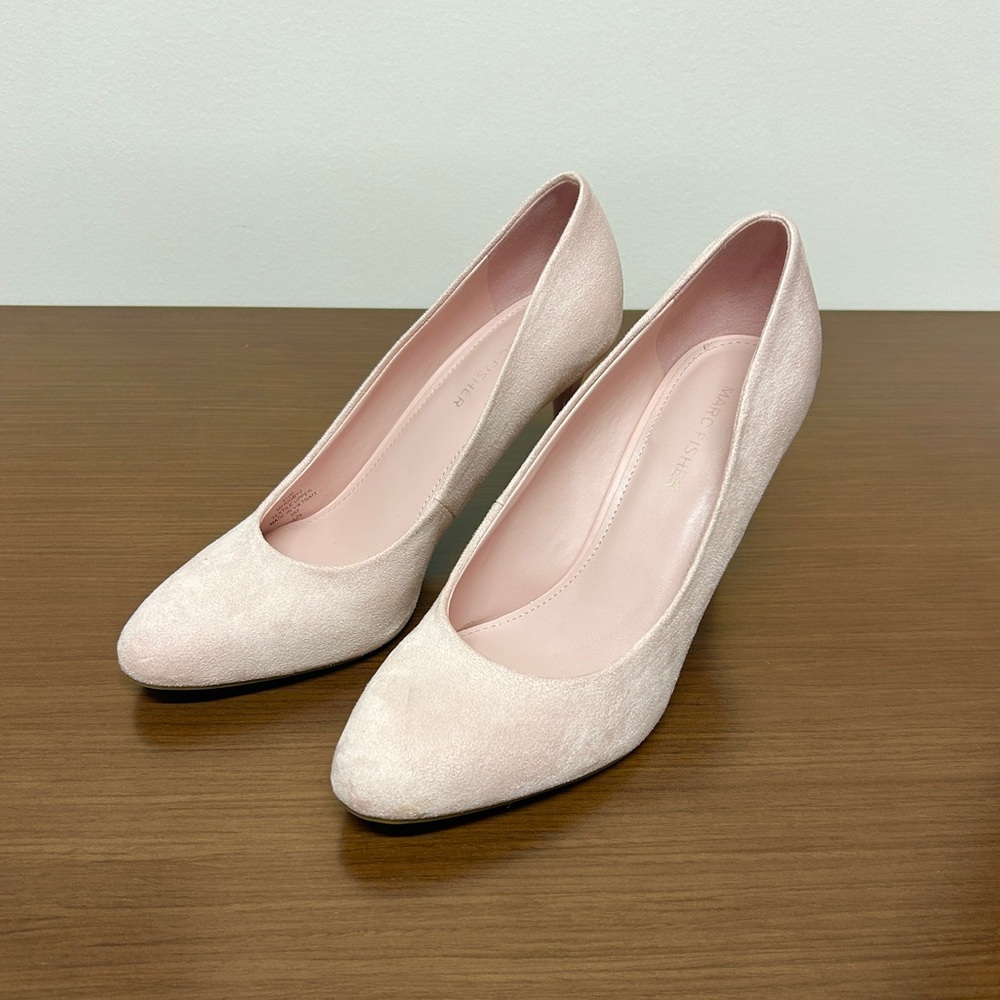 Marc Fisher Ballet pink suede high heels